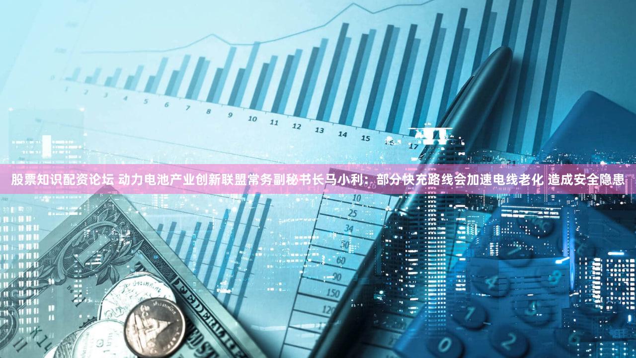 股票知识配资论坛 动力电池产业创新联盟常务副秘书长马小利：部分快充路线会加速电线老化 造成安全隐患
