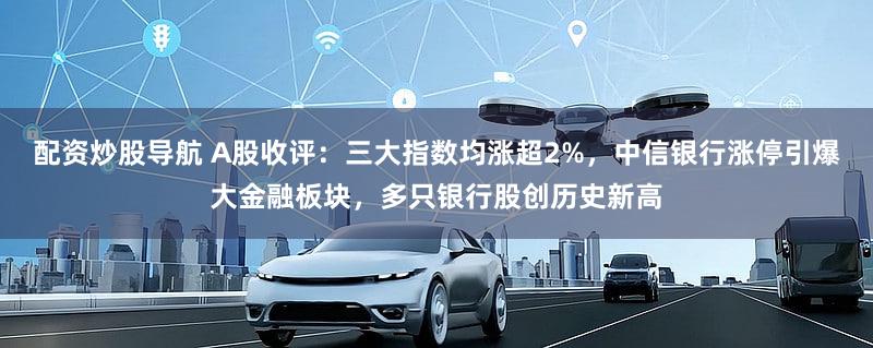 配资炒股导航 A股收评：三大指数均涨超2%，中信银行涨停引爆大金融板块，多只银行股创历史新高