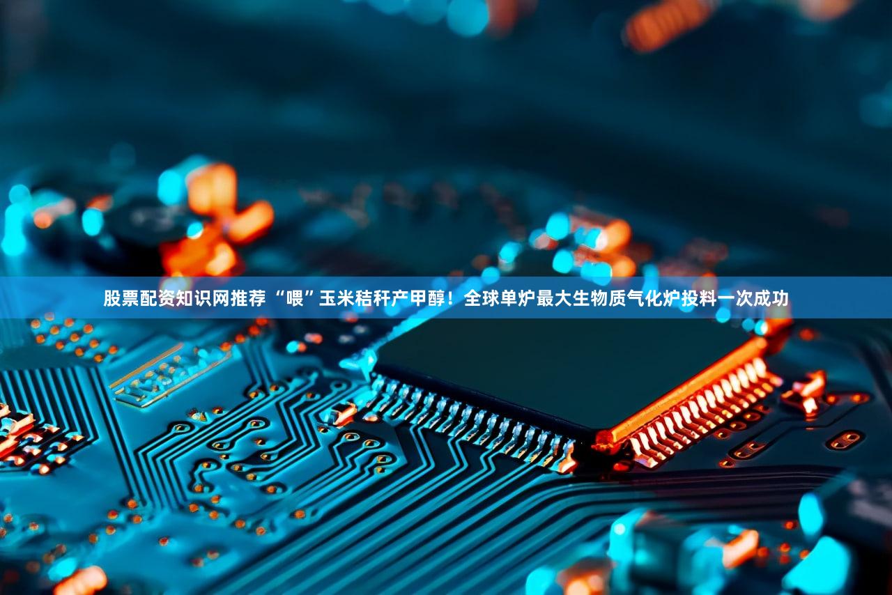 股票配资知识网推荐 “喂”玉米秸秆产甲醇！全球单炉最大生物质气化炉投料一次成功