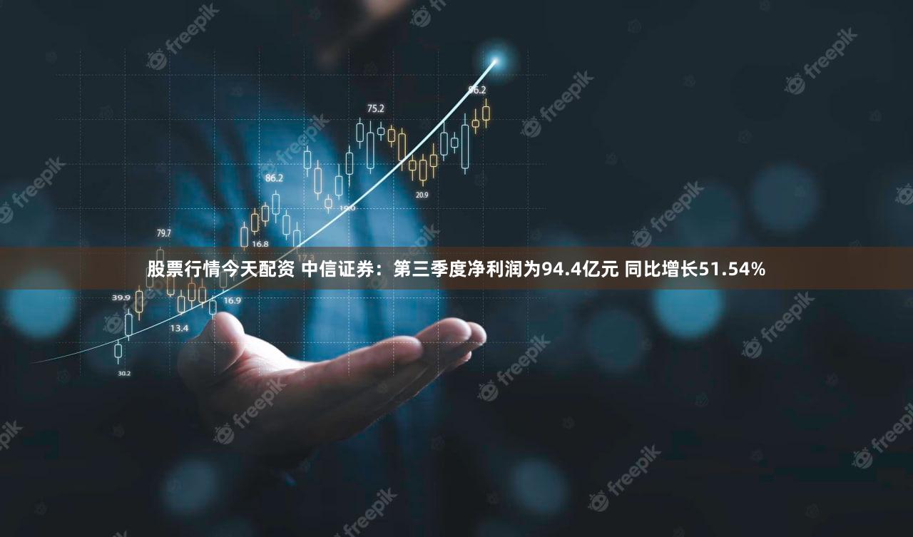股票行情今天配资 中信证券：第三季度净利润为94.4亿元 同比增长51.54%