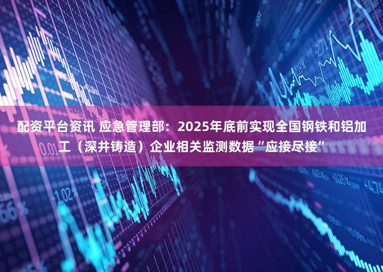 配资平台资讯 应急管理部:2025年底前实现全国钢铁和铝加工(深井铸造)企业相关监测数据“应接尽接”