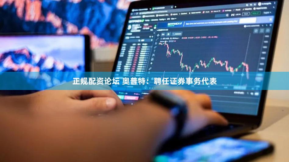 正规配资论坛 奥普特：聘任证券事务代表