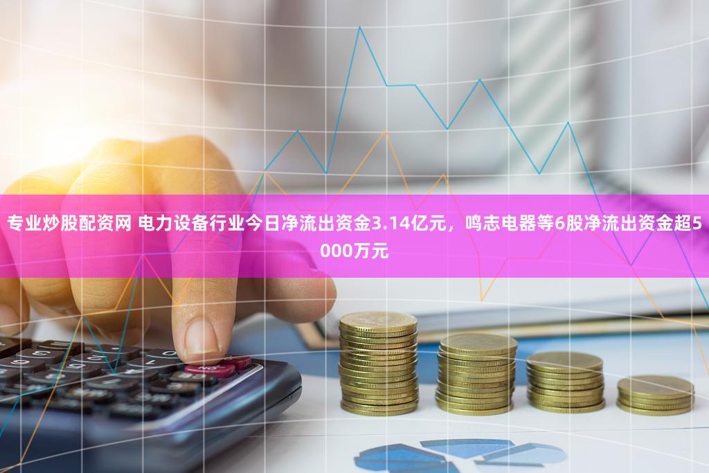 专业炒股配资网 电力设备行业今日净流出资金3.14亿元，鸣志电器等6股净流出资金超5000万元